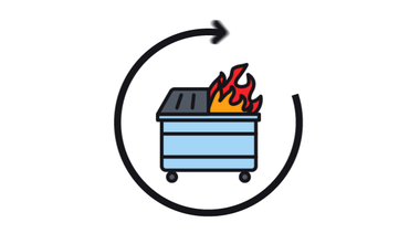 Turn dumpster fire days until gratitude