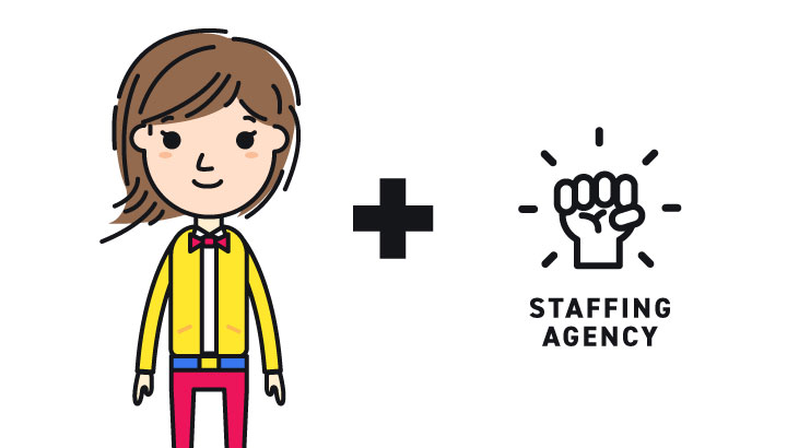 How does a staffing agency work with an HR manager