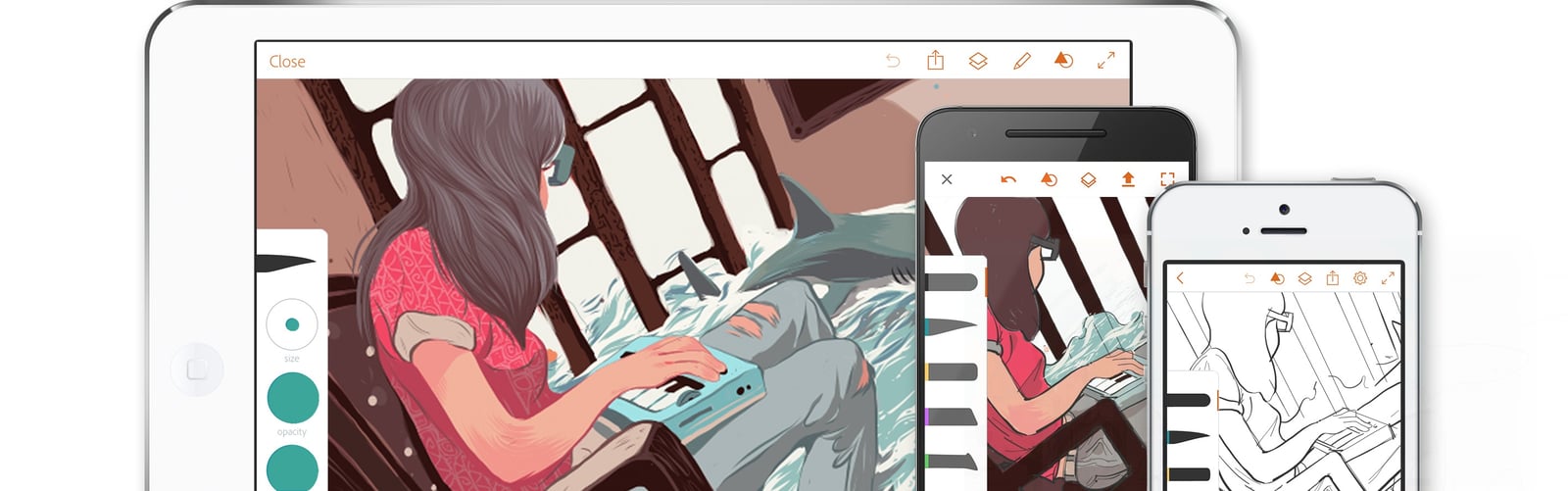 Draw4two рисовать на экране друга. Приложение иллюстрация. Иллюстратор на андроид. Adobe Illustrator для планшета Android. Рисунки на айпаде.