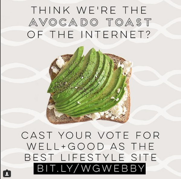 Webby Awards Avocado Toast Campaign